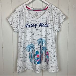 ⛱️ cuddle Duds Graphic Pajama T Shirt Medium